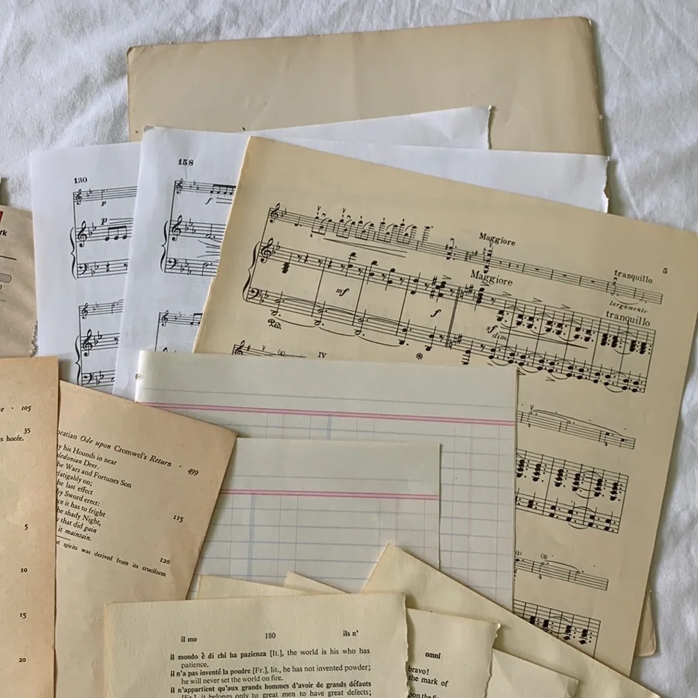 Over 50 vintage book pages for junk journals and paper crafts. Great variety! - Picture 5 of 12